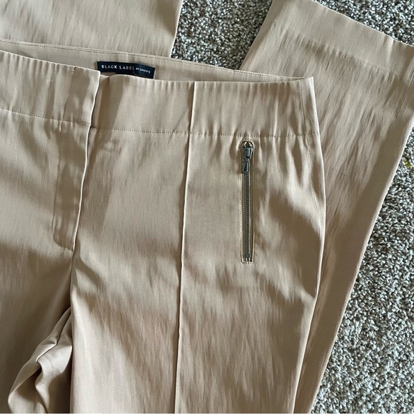 🚨Chico’s Black Label Pleated Trouser Pants Women’s M (10) Tan Slacks Office Work - Picture 8 of 14